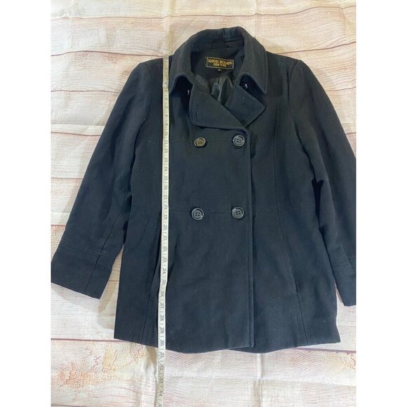 Marvin Richards New York Women's Black Button Front Coat - XL - Picture 6 of 12